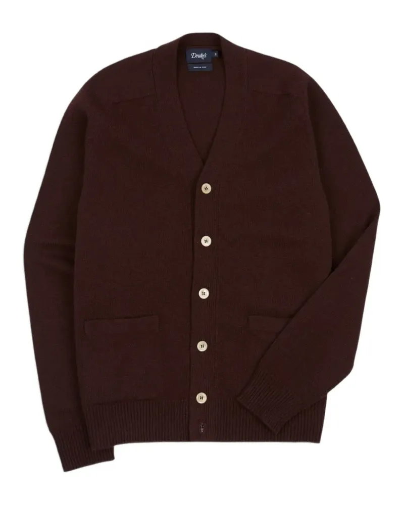 Drake's lambswool button-up cardigan - Braun Braun