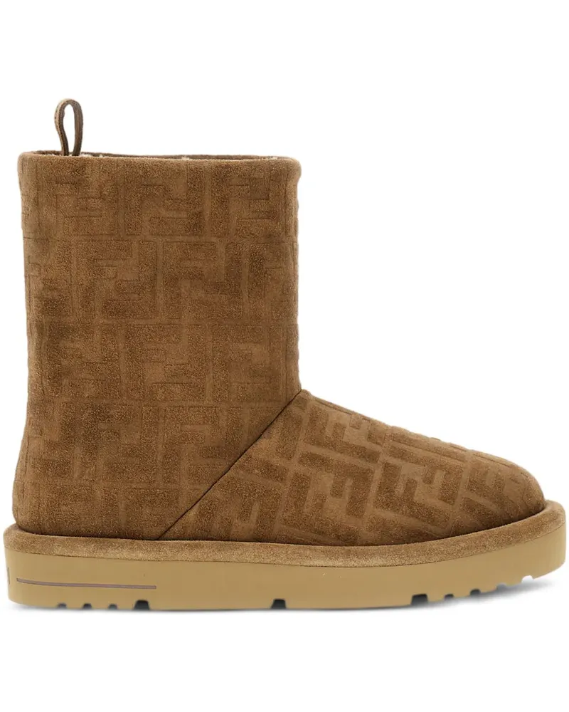 Fendi Stiefel mit FF-Motiv - Braun Braun