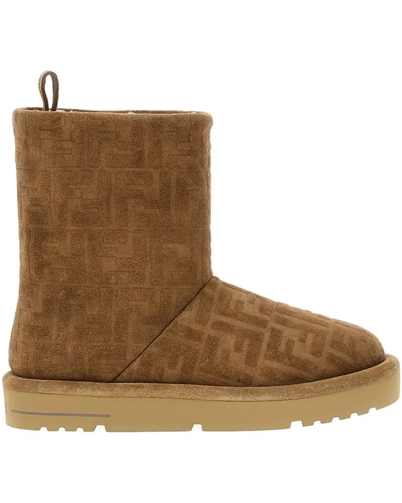 Fendi FF-motif boots - Braun Braun