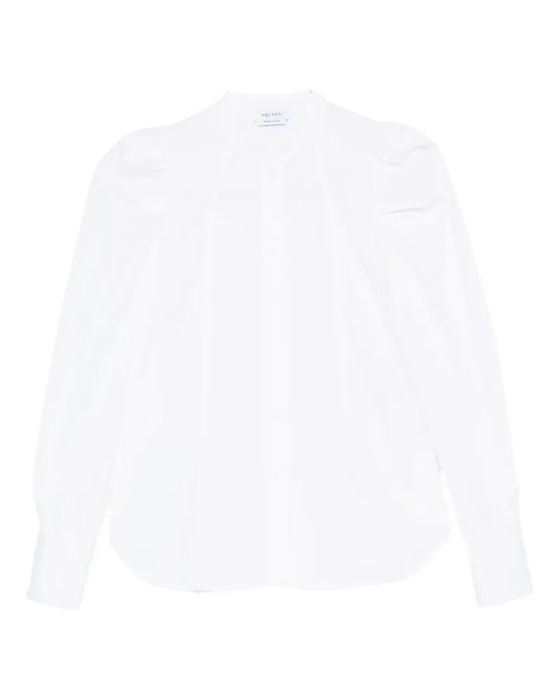 Alexander McQueen puff-sleeve button-front shirt - Weiß Weiß