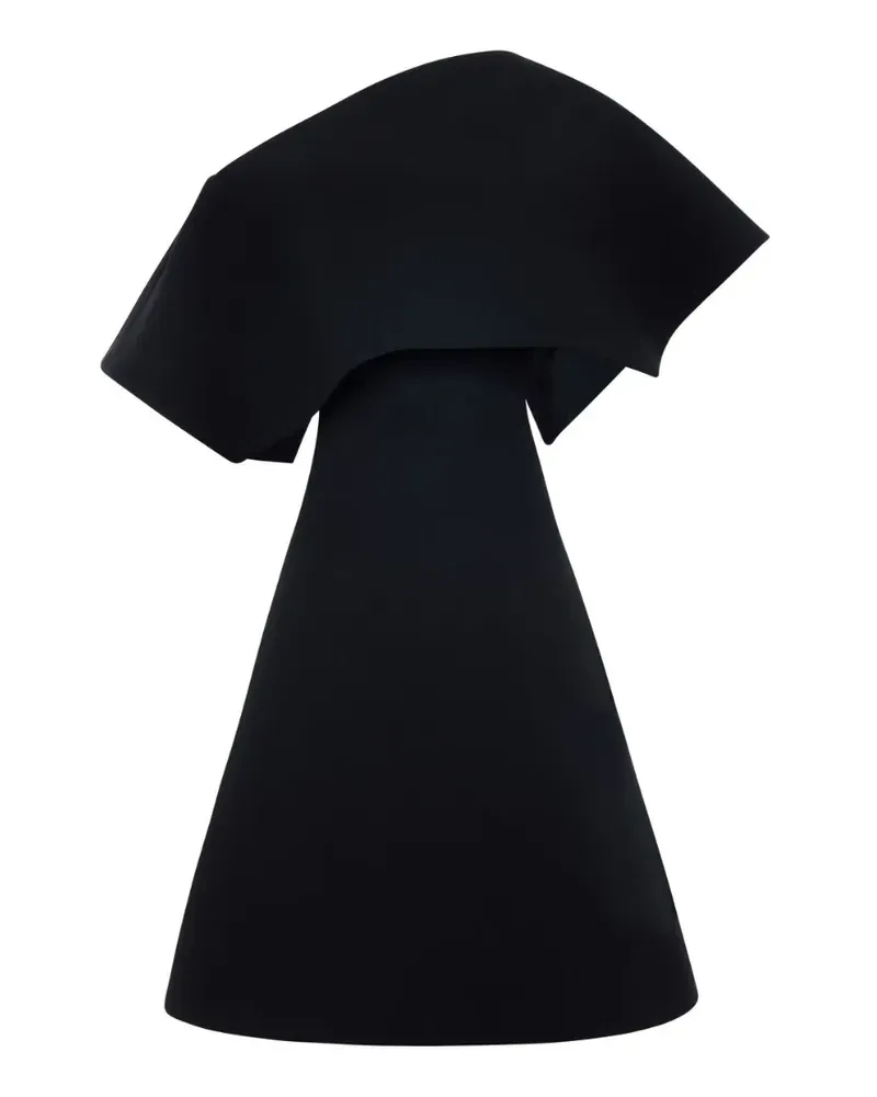 A.W.A.K.E. Einschultriges Minikleid - Schwarz Schwarz