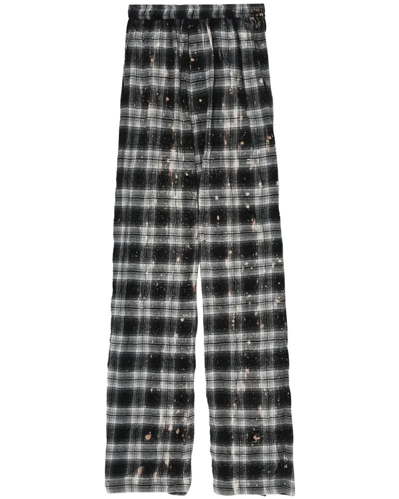 WE 11 DONE Hose mit Karomuster - Schwarz Schwarz