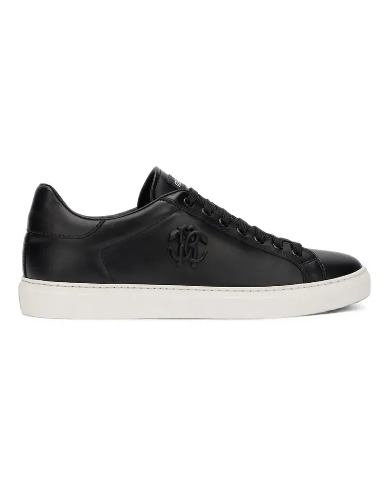 Roberto Cavalli Sneakers aus Leder - Schwarz Schwarz
