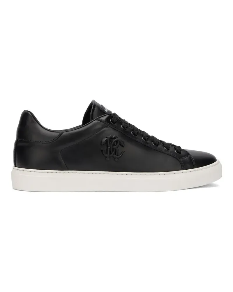 Roberto Cavalli Sneakers aus Leder - Schwarz Schwarz