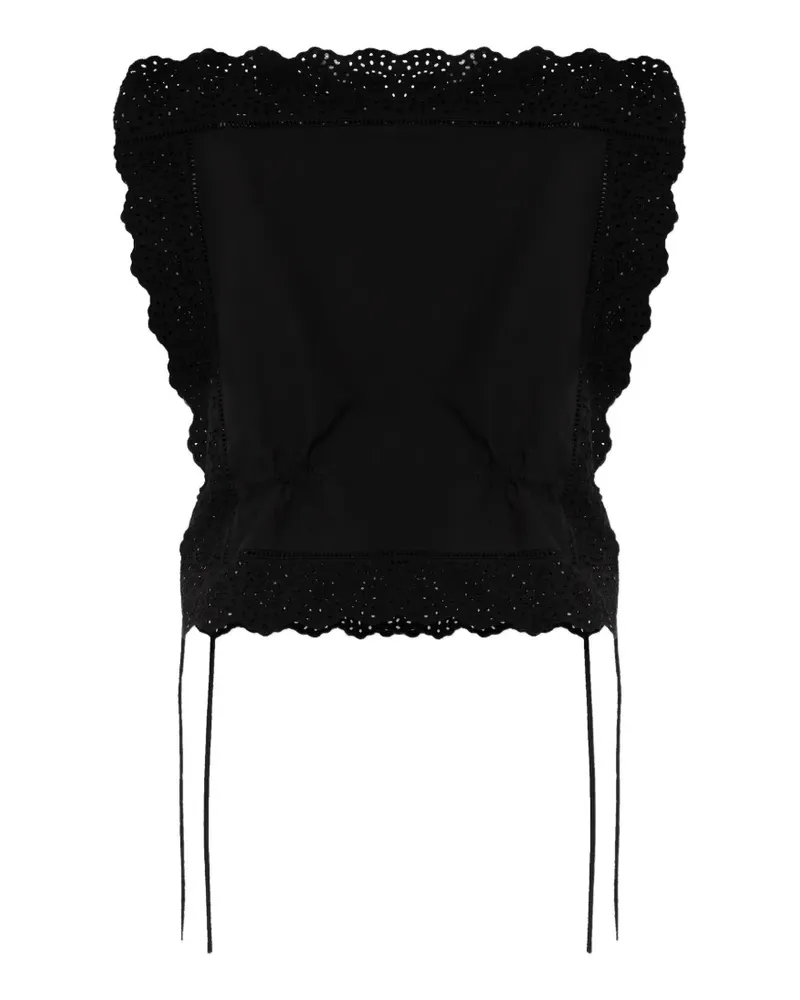 By Malene Birger Gerda tie-sides blouse - Schwarz Schwarz