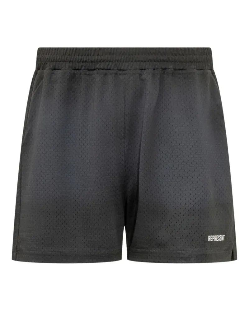 REPRESENT mesh logo-print track shorts - Grau Grau
