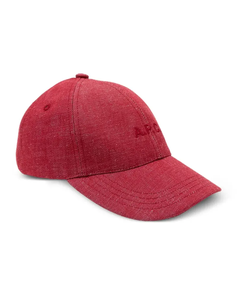 A.P.C. Charlie Baseballkappe - Rot Rot