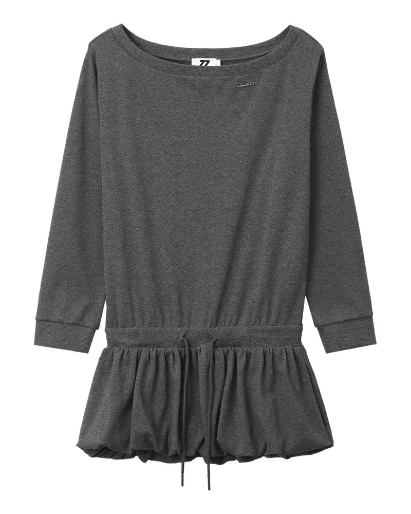 Izzue One-Shoulder-Kleid mit Ballonsaum - Grau Grau