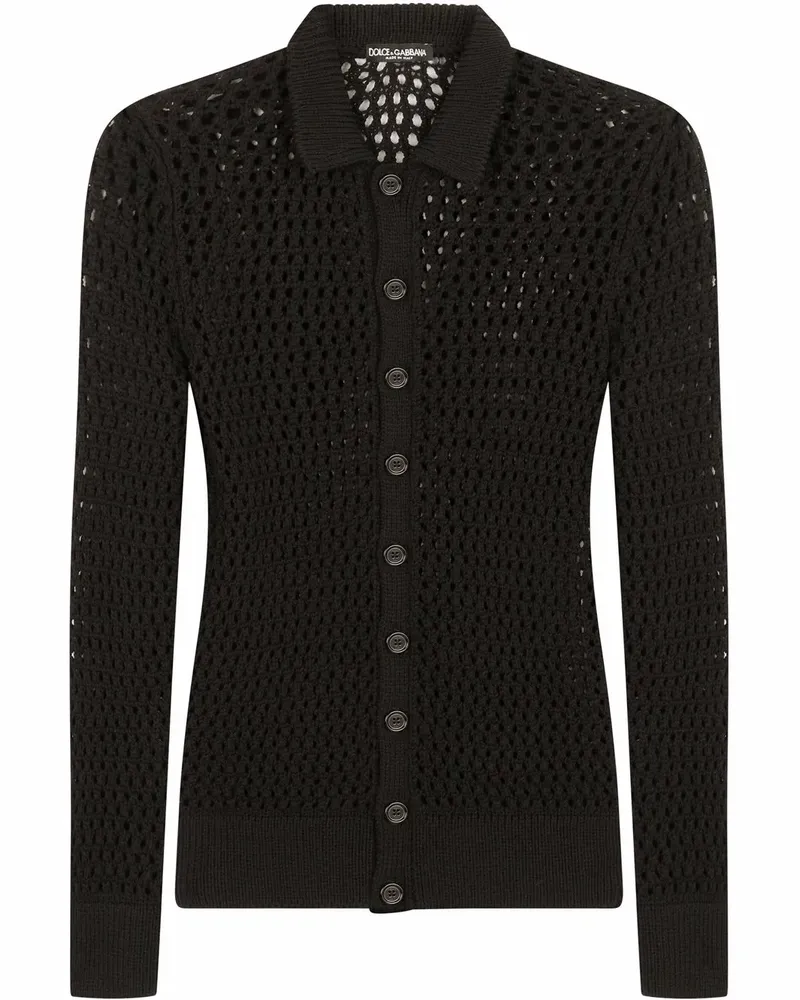 Dolce & Gabbana Offener Cardigan - Schwarz Schwarz