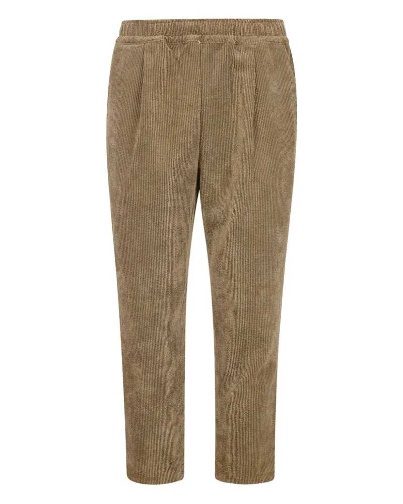 Family First corduroy pleated trousers - Braun Braun
