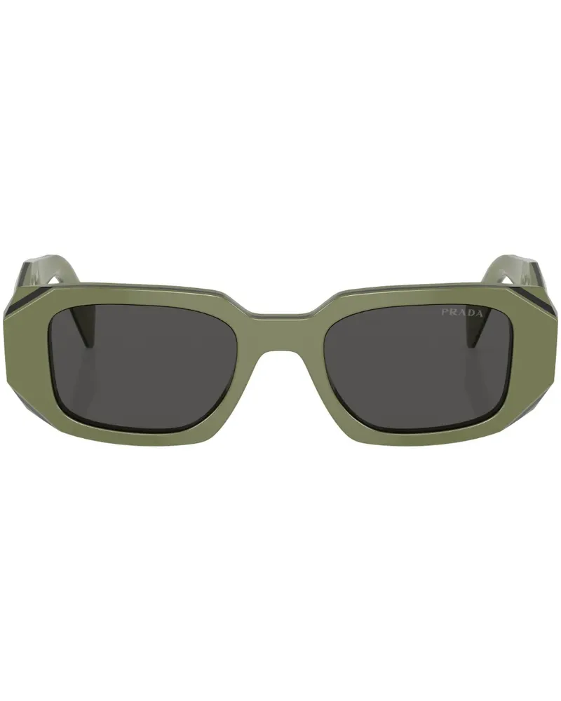 Prada Sonnenbrille mit eckigem Gestell - Grün Grün