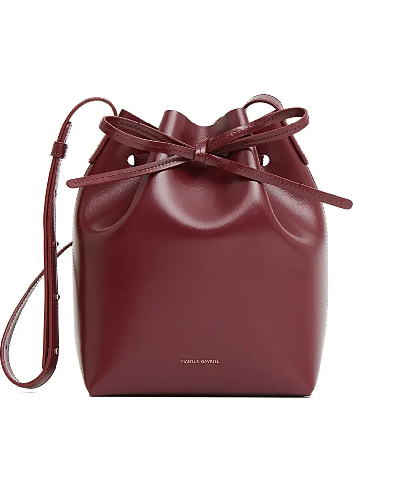 Mansur Gavriel Mini-Tasche aus Leder - Rot Rot