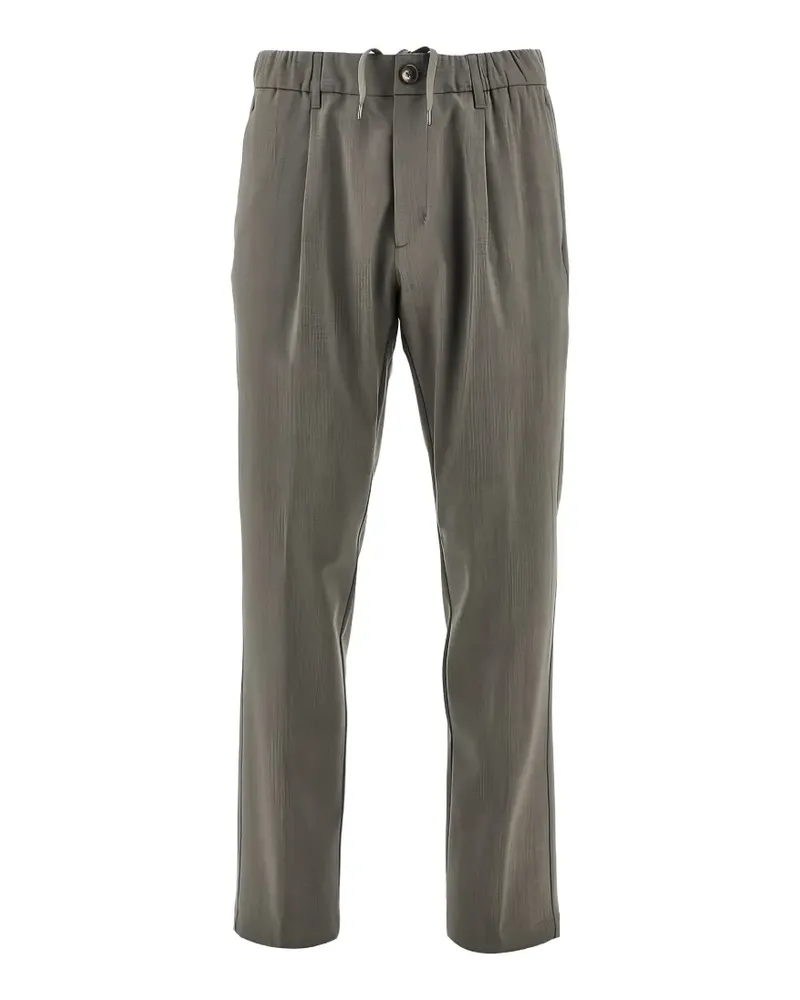 Herno Bundfaltenhose mit Kordelzug - Grau Grau
