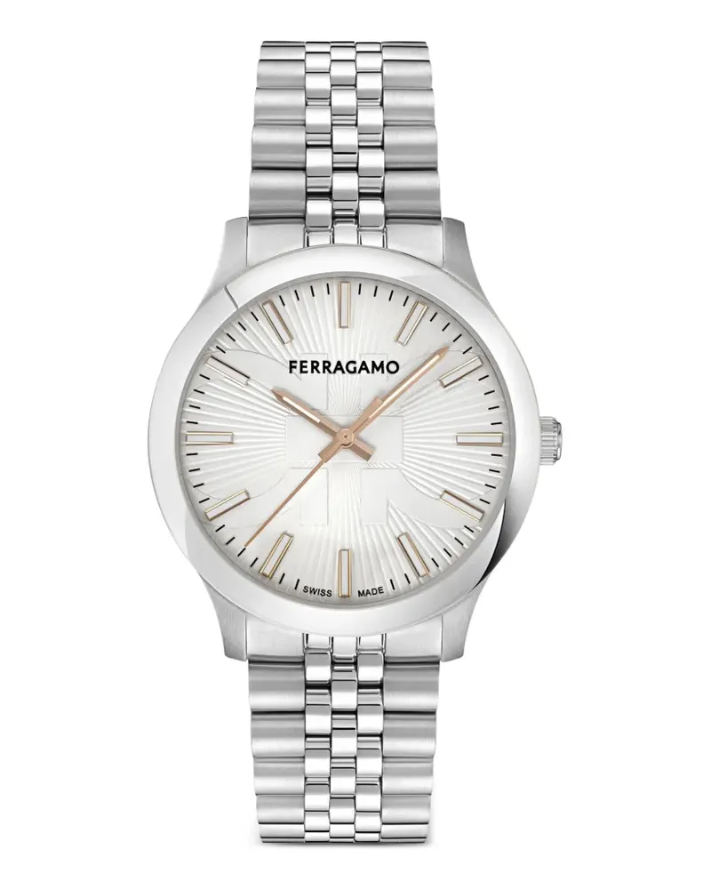 Ferragamo logo-detail 40mm watch - Weiß Weiß