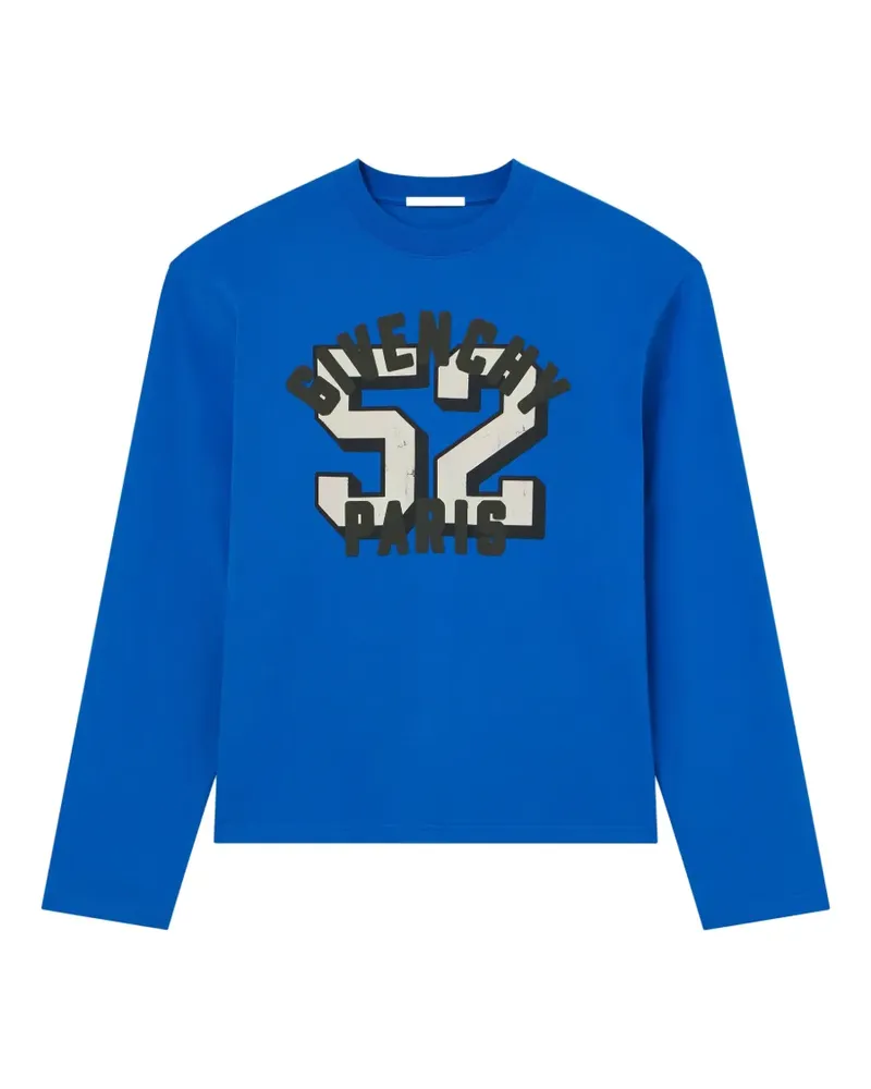 Givenchy Kastiges T-Shirt mit  Paris 52-Print - Blau Blau