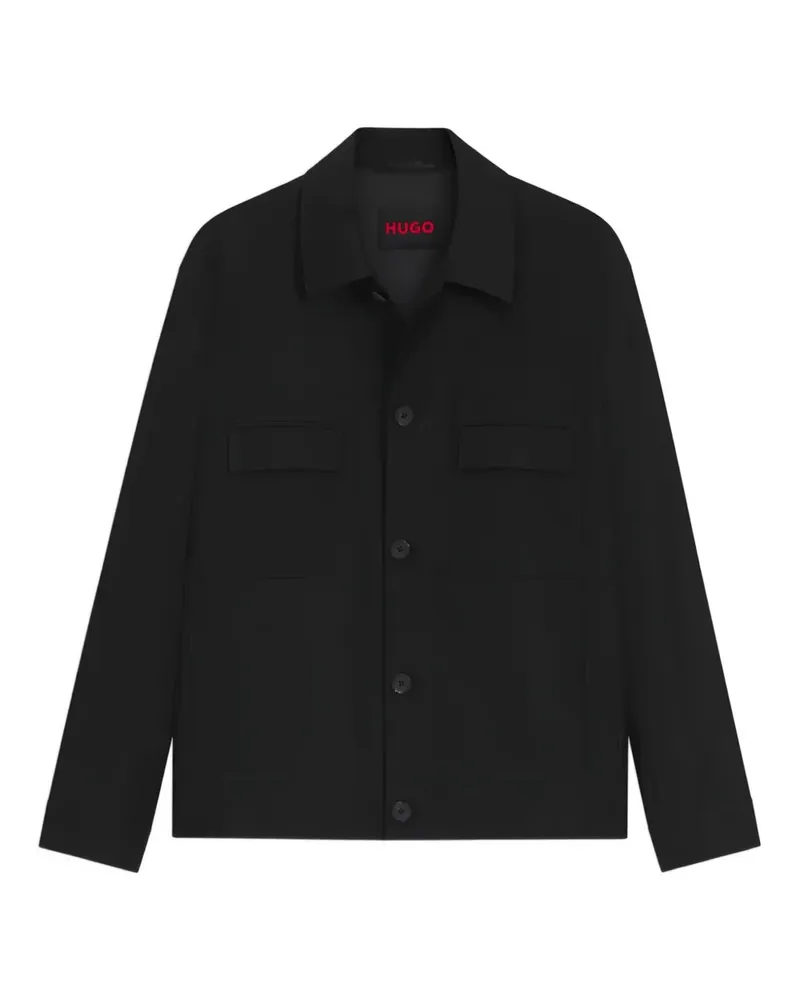 HUGO BOSS Jacke mit Klappentasche - Schwarz Schwarz