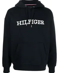 Tommy Hilfiger Hoodie mit Logo-Stickerei Blau