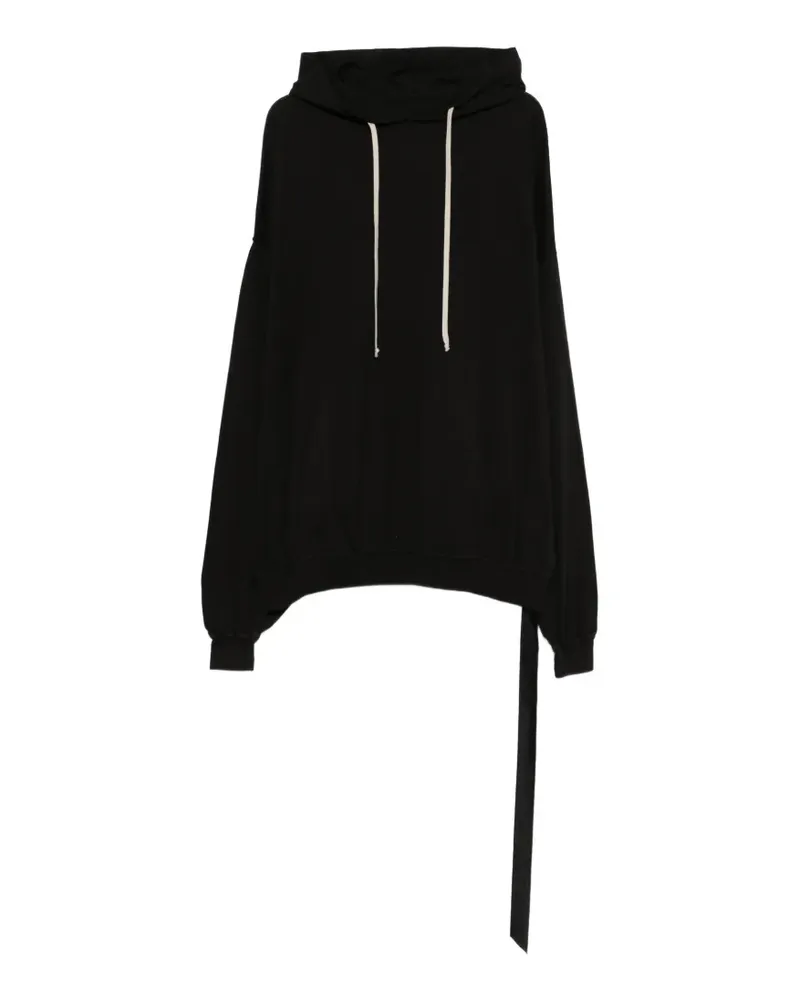 DRKSHDW by Rick Owens tie-detail hoodie - Schwarz Schwarz