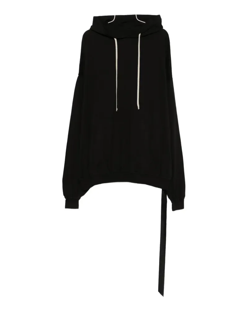 DRKSHDW by Rick Owens tie-detail hoodie - Schwarz Schwarz