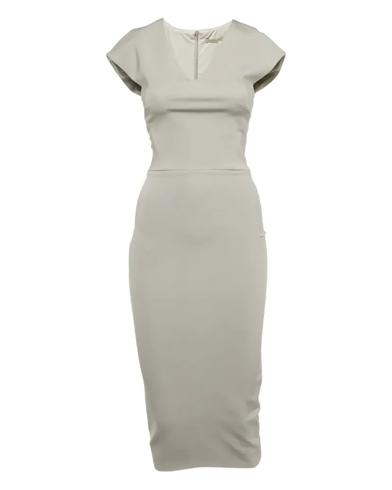 Victoria Beckham Jerseykleid mit Reißverschluss - Grau Grau