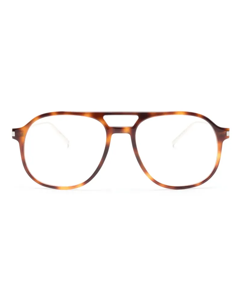 Saint Laurent Pilotenbrille in Schildpattoptik - Braun Braun