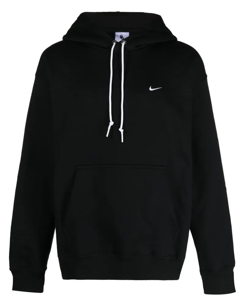 Nike Hoodie mit Solo Swoosh - Schwarz Schwarz
