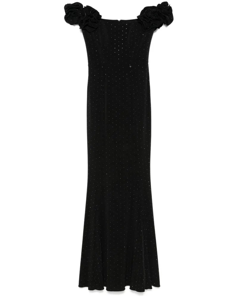 NISSA Verziertes Maxikleid - Schwarz Schwarz