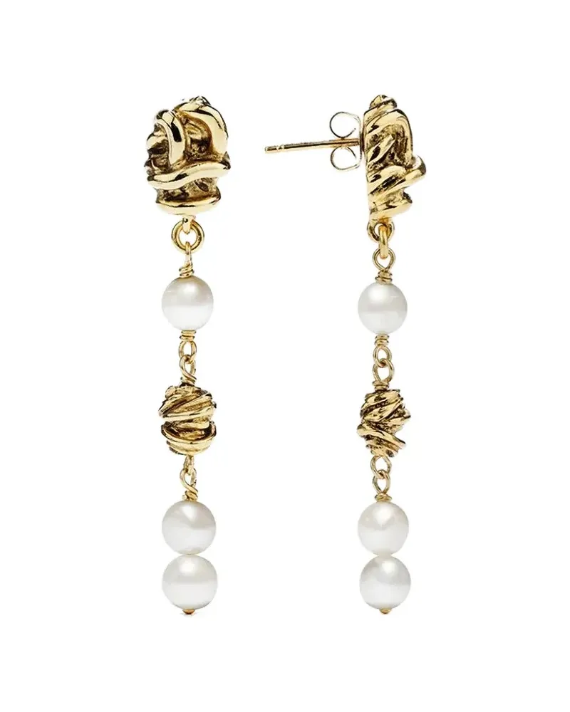 Goossens Paris Riviera pendant earrings - Gold Gold