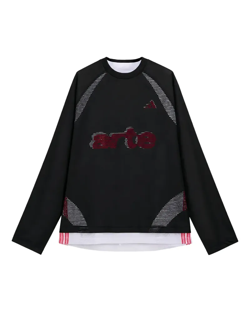 adidas x Arte Antwerp Langarmshirt mit Logo - Schwarz Schwarz