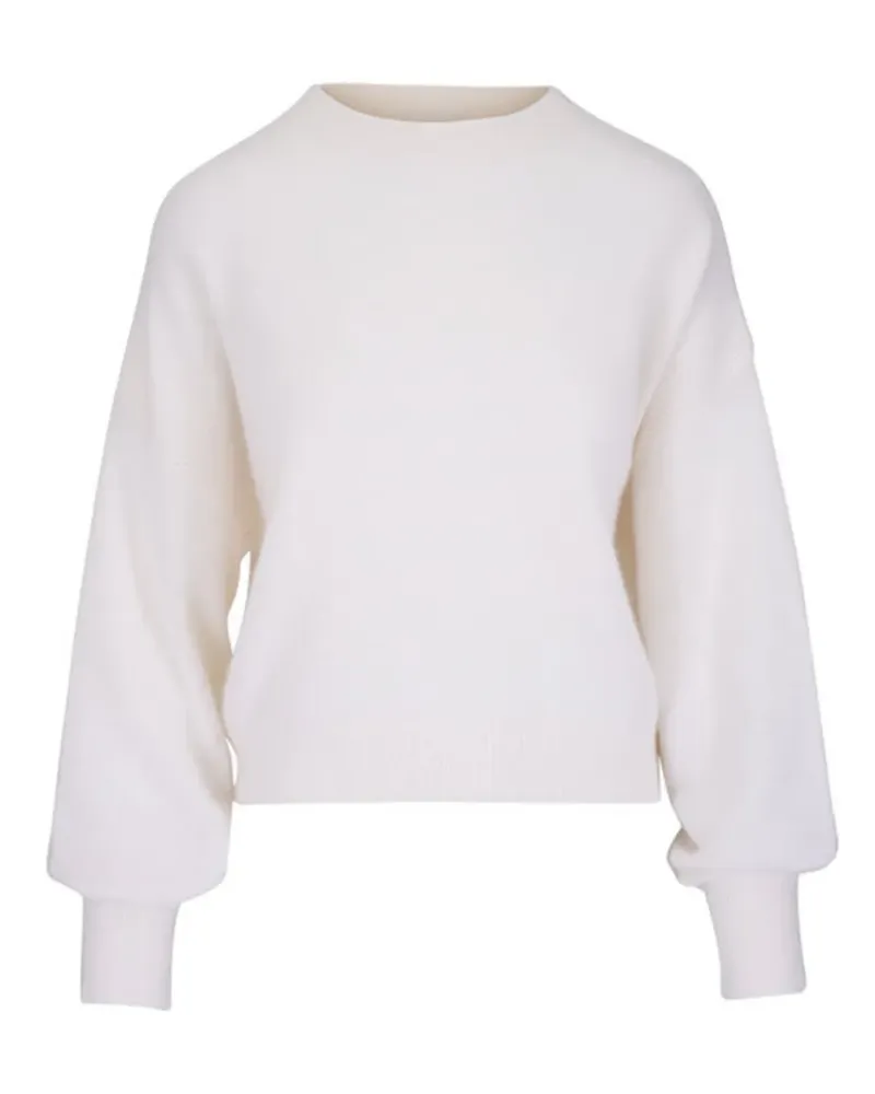 Le Kasha 1918 Gebürsteter Modena Pullover - Weiß Weiß