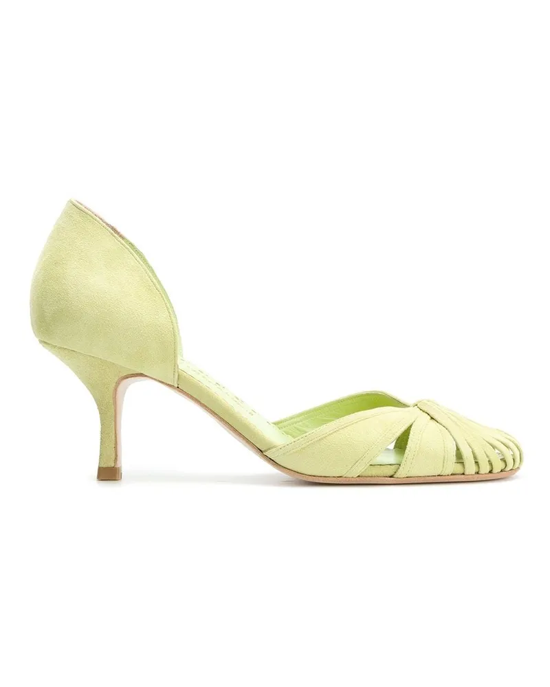 Sarah Chofakian Pumps mit Einsätzen - Grün Grün