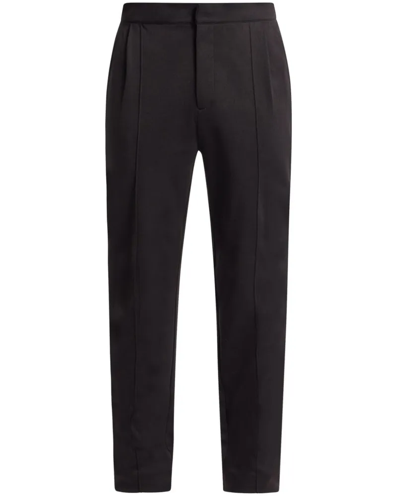 Michael Kors Tapered-Hose mit Bügelfalten - Schwarz Schwarz
