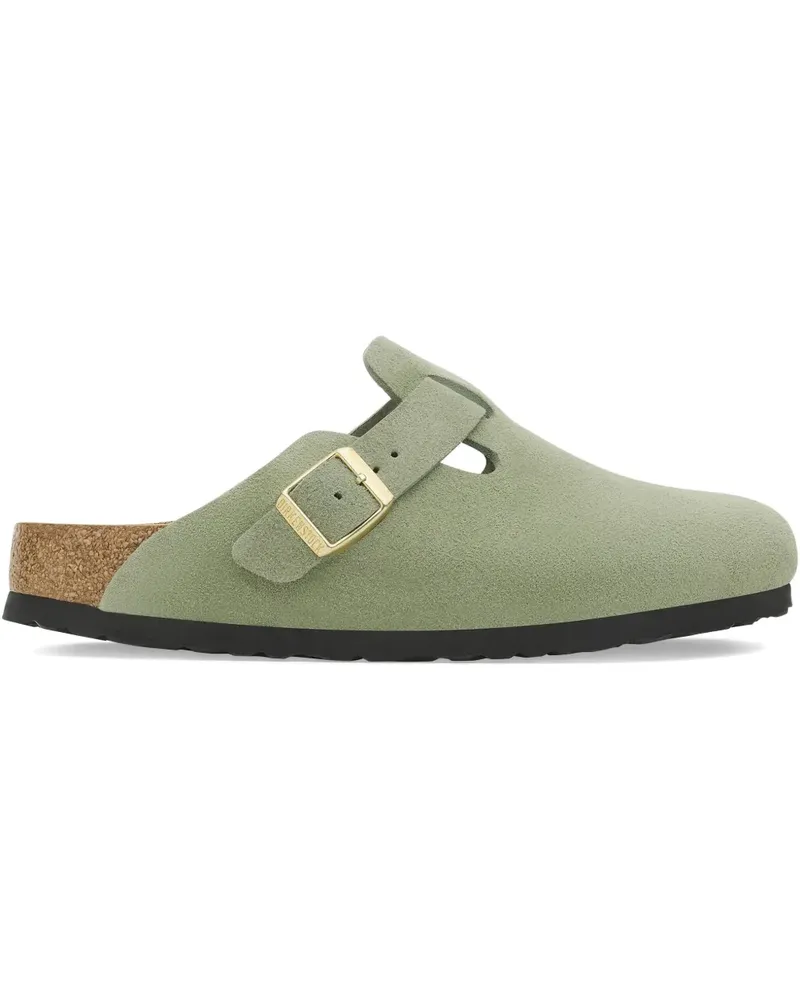 Birkenstock Mules aus Wildleder - Grün Grün