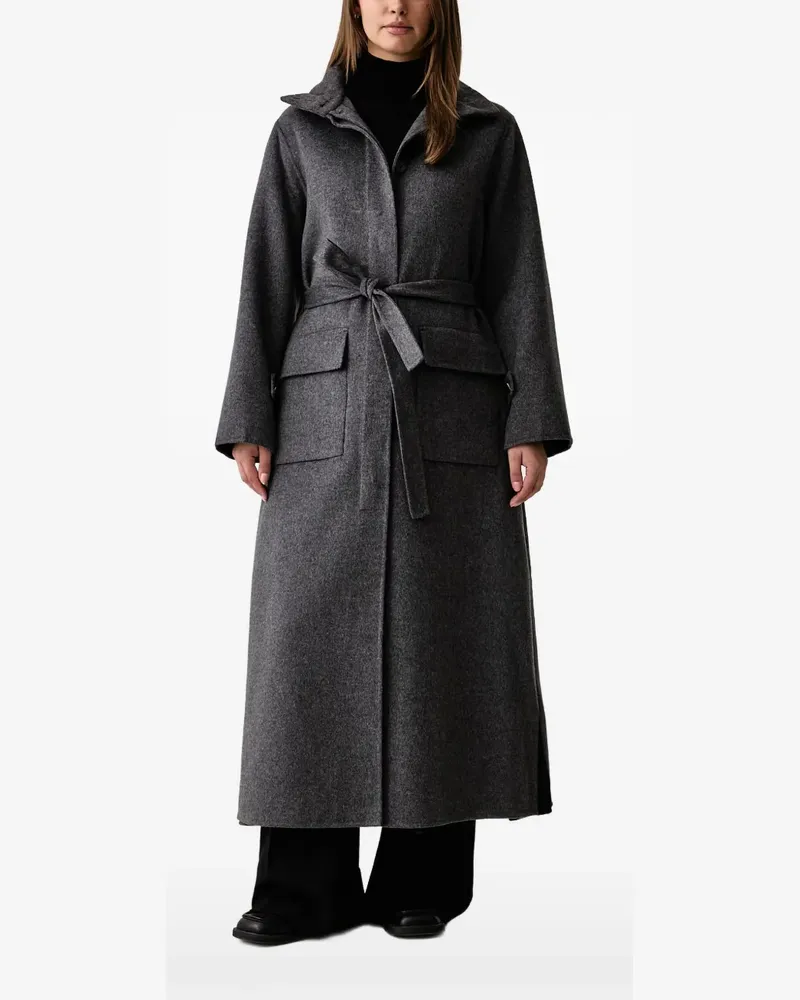 Kaos belted button-front coat - Grau Grau