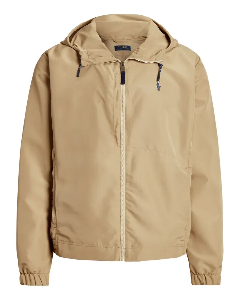 Ralph Lauren hooded logo-embroidered jacket - Nude Nude