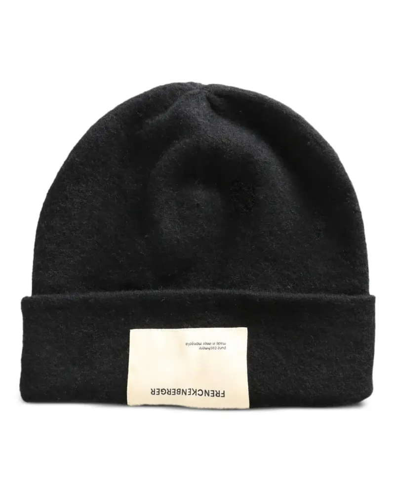 Frenckenberger label beanie - Schwarz Schwarz