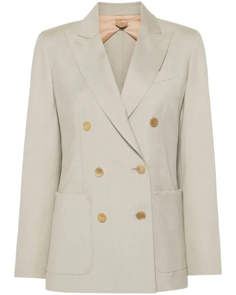 Max Mara Doppelreihiger Mantide Blazer - Nude Nude