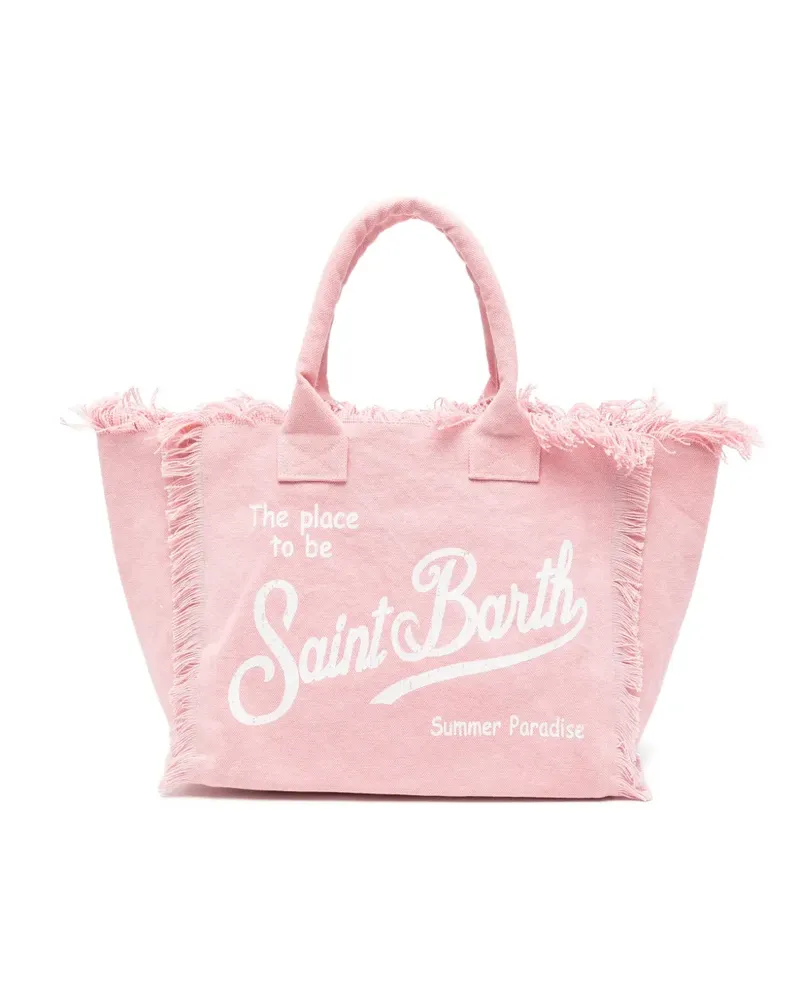 MC2 Saint Barth Vanity fringed-edge tote bag - Rosa Rosa