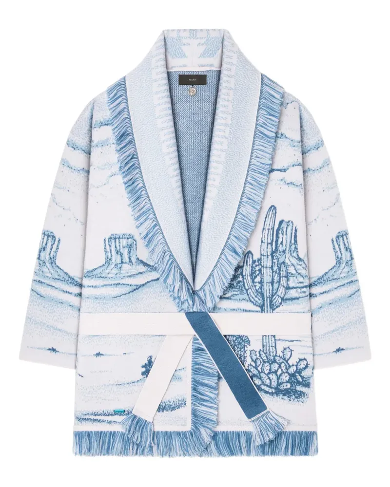 Alanui Silent Rider Cardigan mit Fransen - Blau Blau