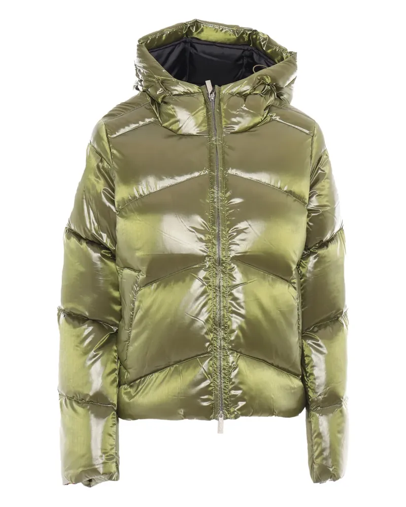 K-Way Gesteppte Ninev Jacke mit Kristallen - Grün Grün