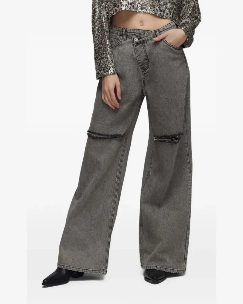 In The Mood for Love Alexandra leopard-print sequinned top - Grau Grau