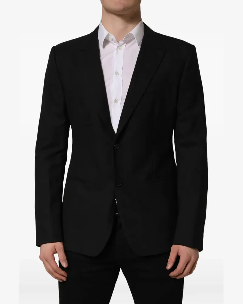 Dolce & Gabbana single-breasted wool blazer - Schwarz Schwarz