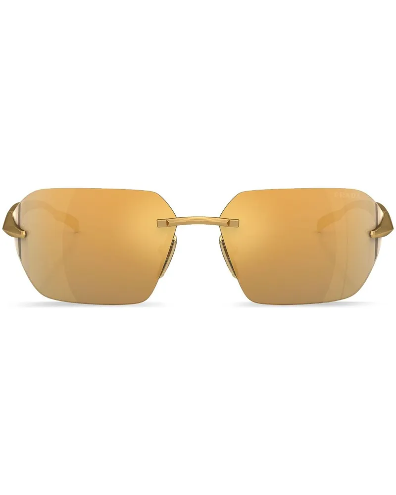 Prada Rahmenlose Sonnenbrille - Gold Gold