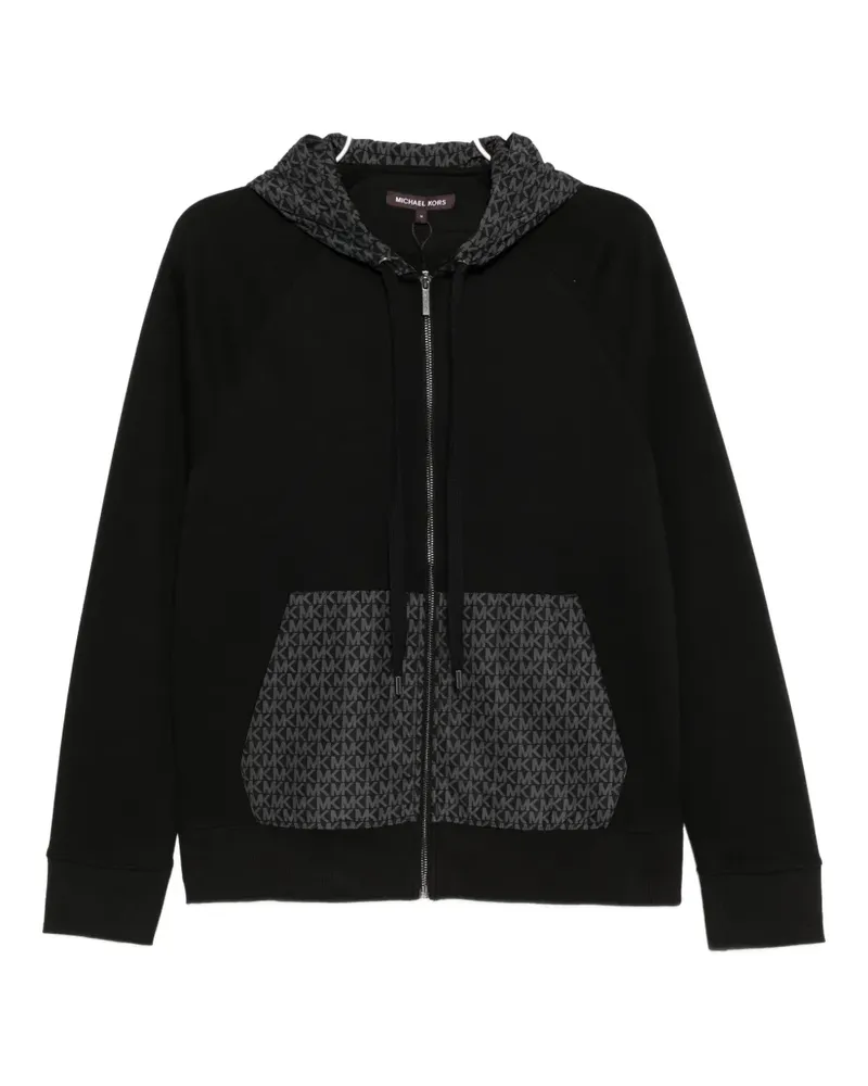 Michael Kors Kapuzenjacke mit Monogramm - Schwarz Schwarz