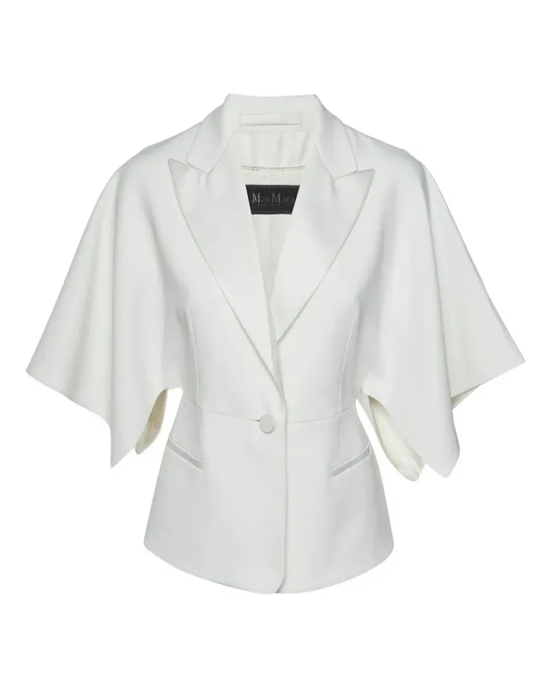 Max Mara Cape im Blazer-Style - Weiß Weiß
