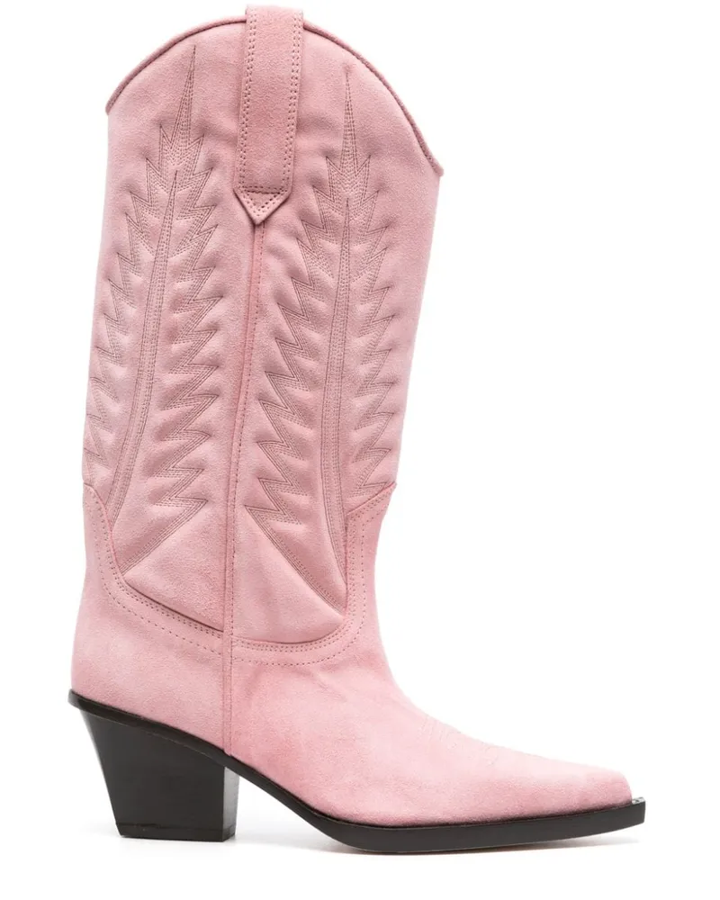 Paris Texas Rosario Wildlederstiefel 28mm Rosa