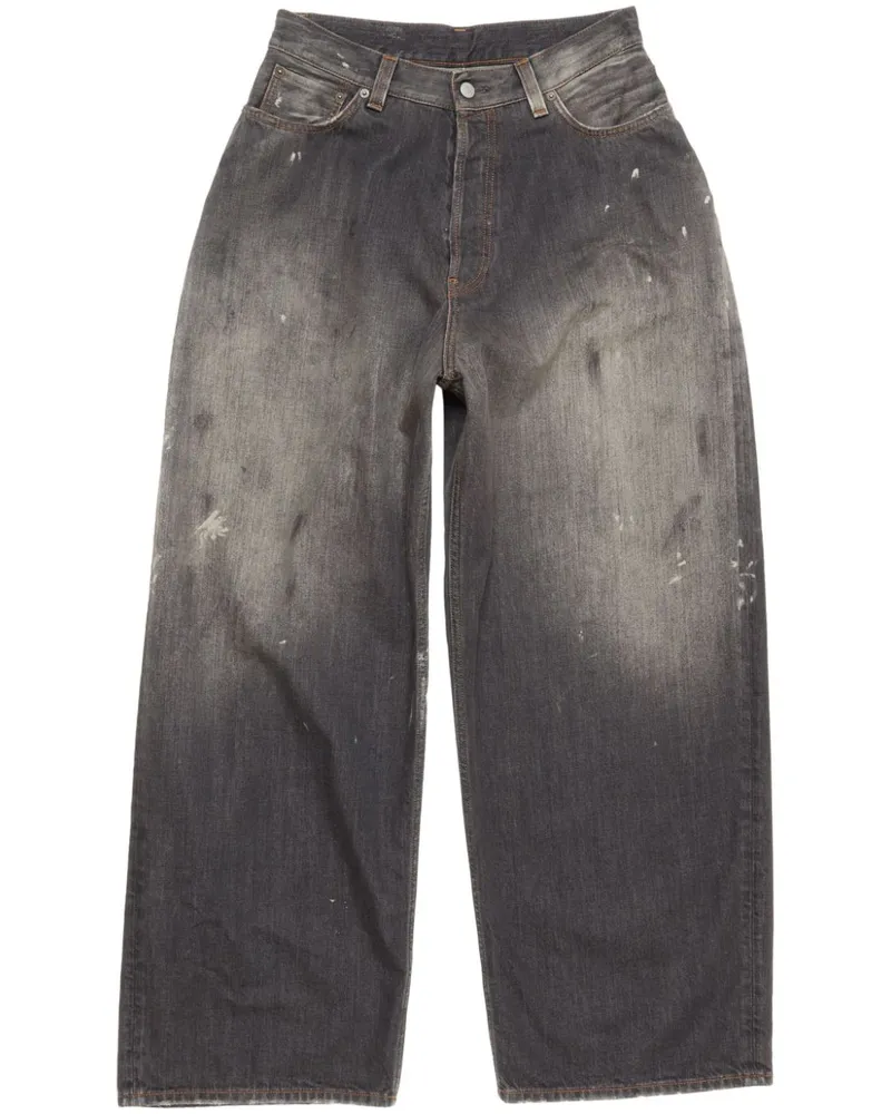 Acne Studios Jeans mit weitem Bein - Schwarz Schwarz