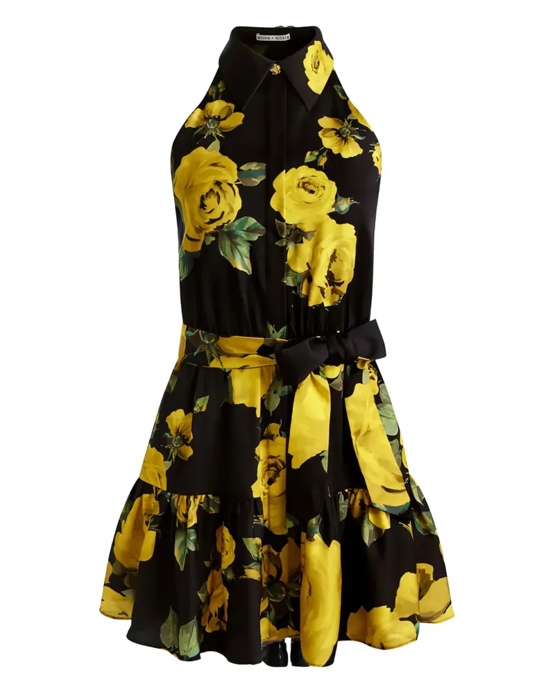 Alice + Olivia Miranda Minikleid - Schwarz Schwarz
