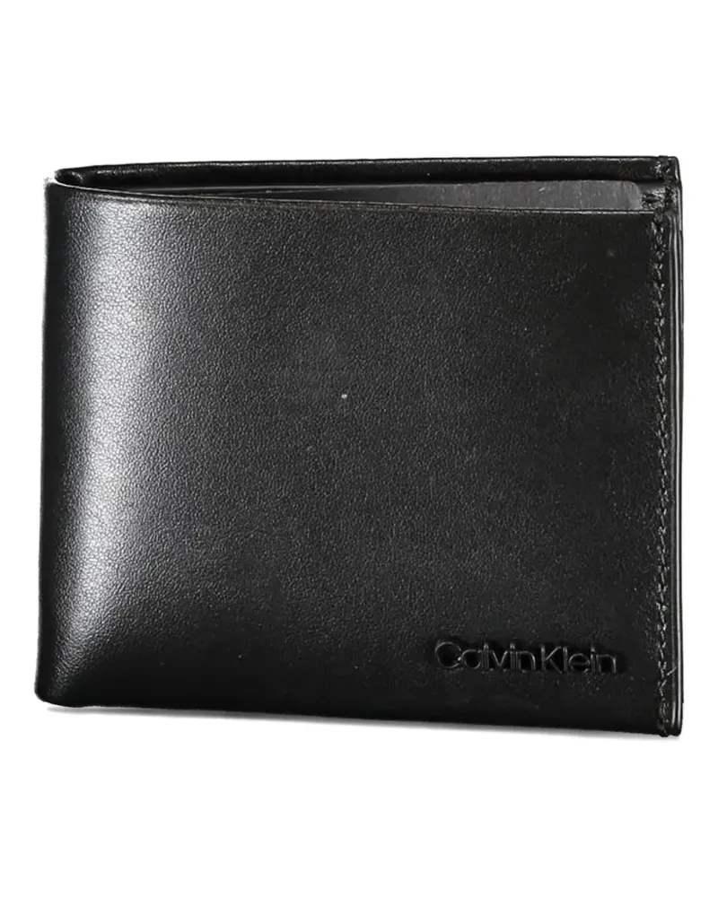 Calvin Klein bifold leather wallet - Schwarz Schwarz