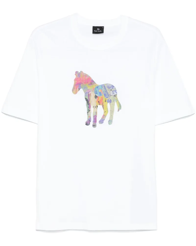 Paul Smith Craft Zebra T-Shirt - Weiß Weiß